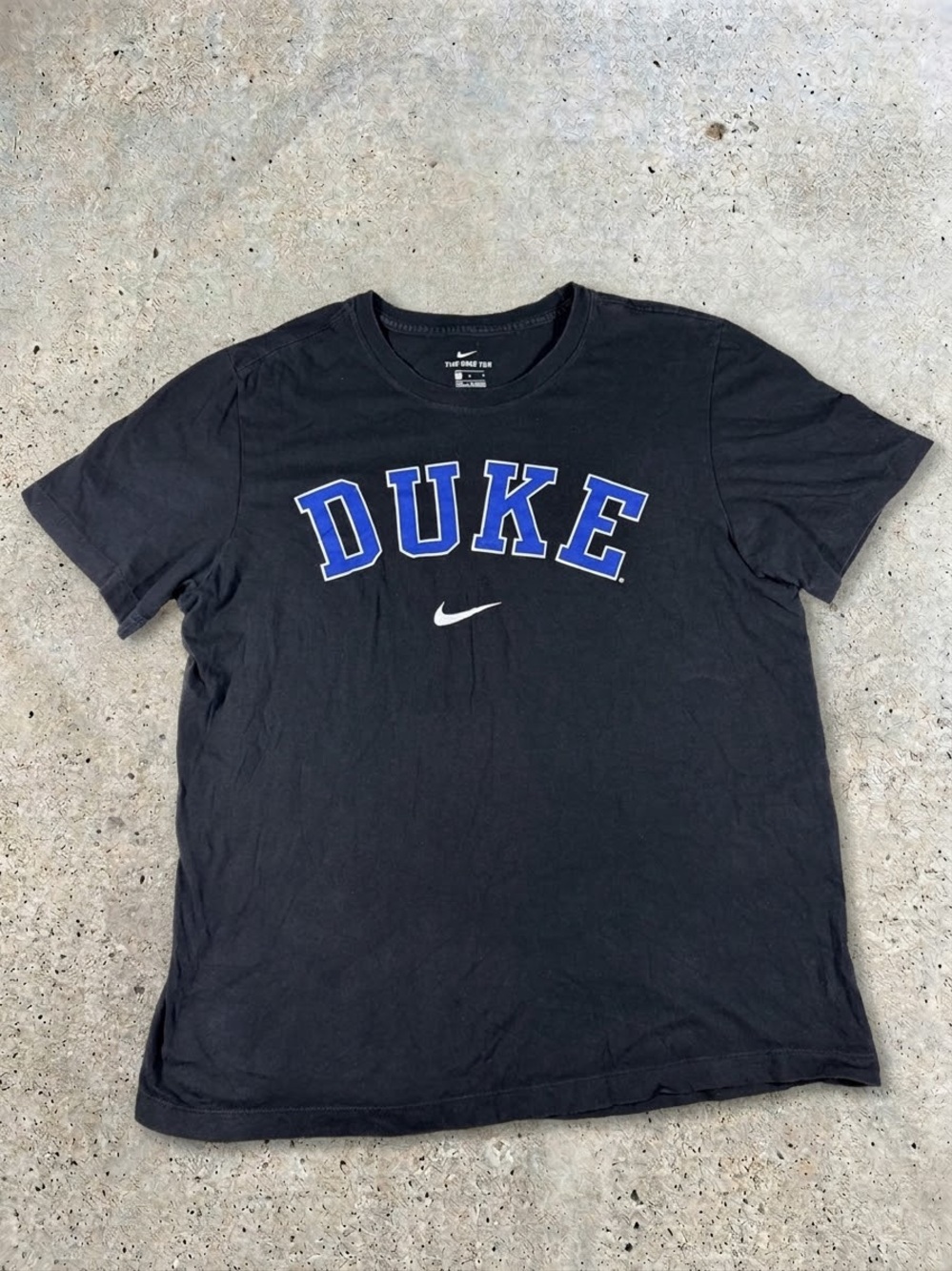 Nike Black Crewneck T-Shirt with Blue DUKE Logo